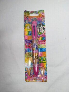 Vintage Lisa Frank 6 Color Pen Pink Multi-Color Ink New in Packaging